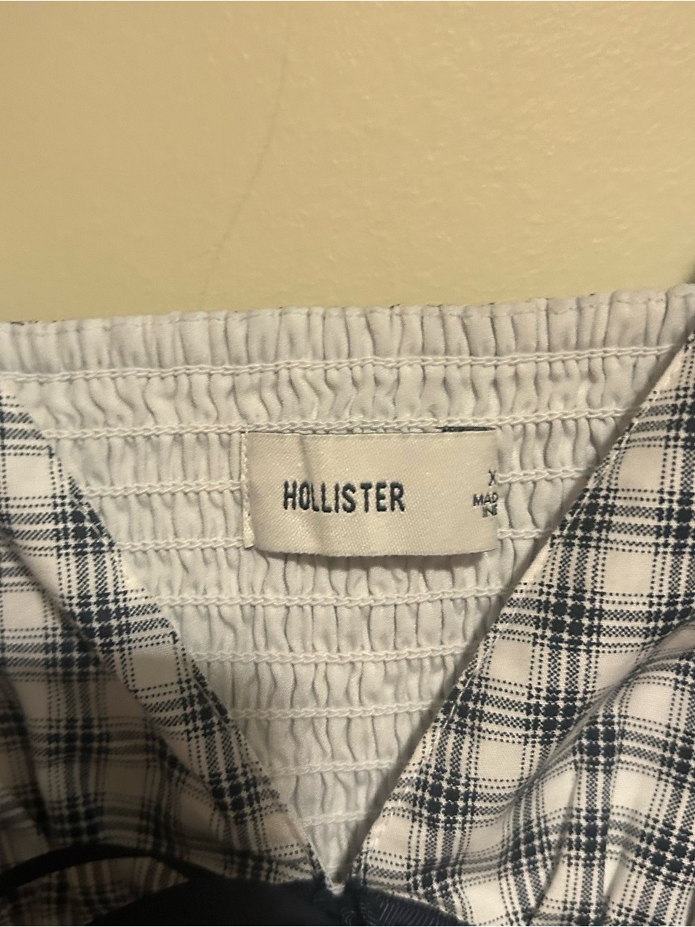 Hollister Black and White Gingham Mini Dress - Picture 11 of 16